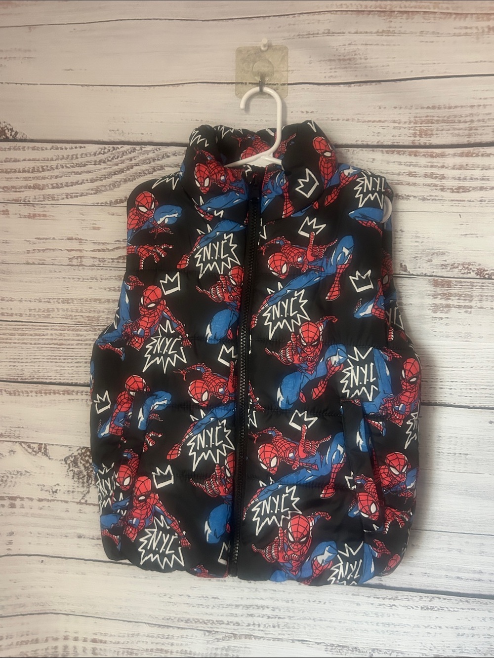 Kids Spider-Man Puffer Vest from H&M size 4-6